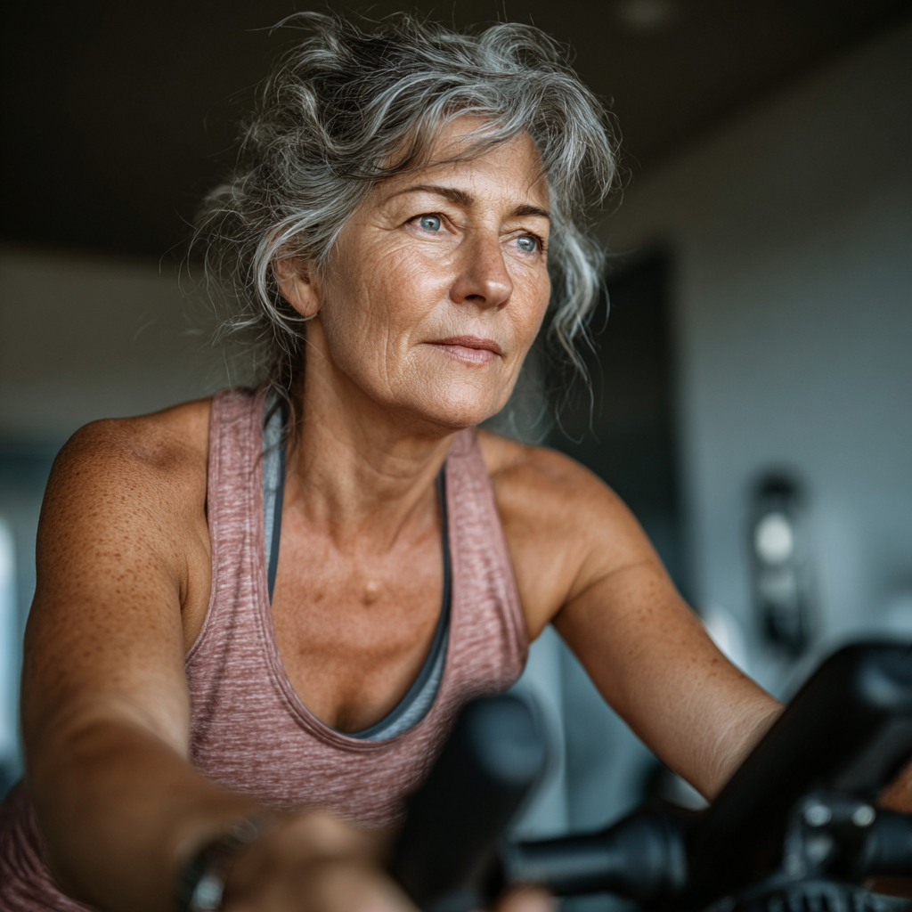 Родина займається спортом в парку